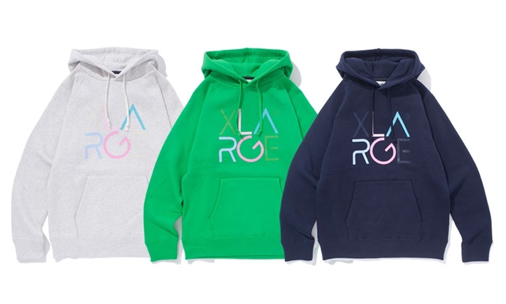 X-largeから「RAGLAN SLEEVE PULLOVER HOODED SWEAT」「MARK OF EXCELENCE SHAWL COLLAR SWEAT」が発売中！(エクストララージ)