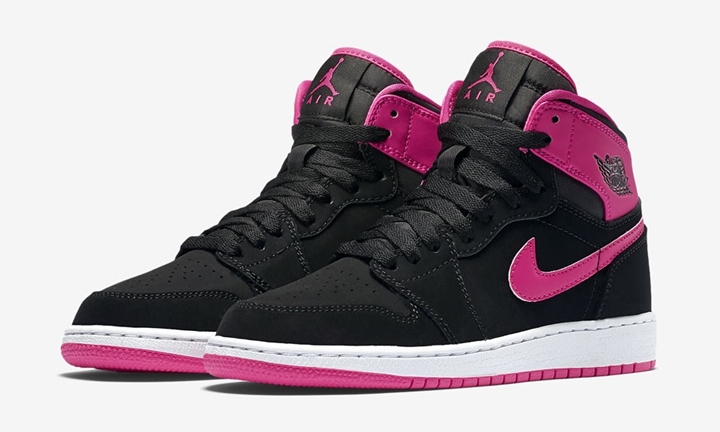 ナイキ ウィメンズ エア ジョーダン 1 ハイ レトロ ブラック/ビビッドピンク (NIKE AIR JORDAN 1 HIGH Black/Vivid Pink) [332148-008]