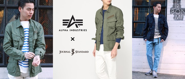 2月中旬発売！ALPHA INDUSTRIES × JOURNAL STANDARDからアメリカ軍がベトナム戦争時に使用していたM-65に似たデザインのFATIGE JKT！ (アルファ インダストリーズ ジャーナル スタンダード)