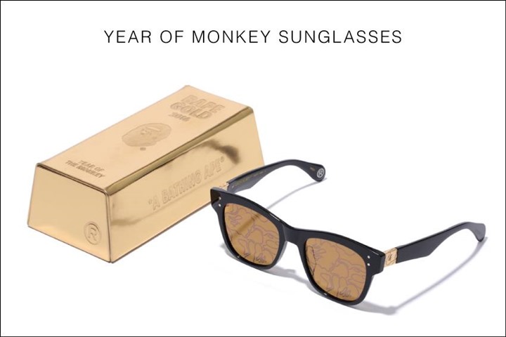 A BATHING APEから申年を記念した「BAPE YEAR OF MONKEY SUNGLASSES」が1/30から発売！(エイプ)