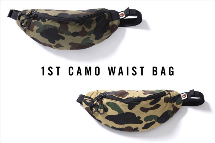 A BATHING APEからオリジナルパータンのウエストバッグ「1ST CAMO WAIST BAG」が2/6発売！(エイプ)