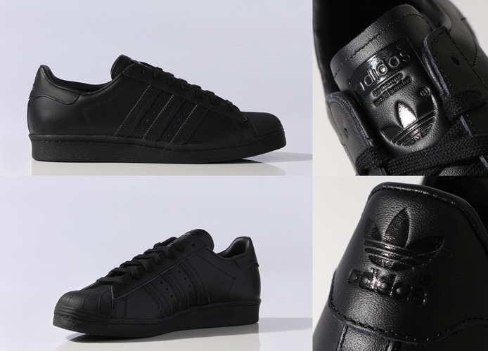 フルグレインレザーを使用したアディダス オリジナルス スーパースター 80s コアブラック (adidas Originals SUPERSTAR 80s Core Black) [S79442]