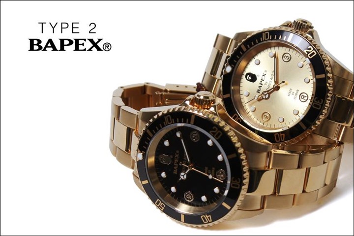 A BATHING APE オリジナルウォッチ「TYPE 2 BAPEX」が2/13発売！(エイプ)