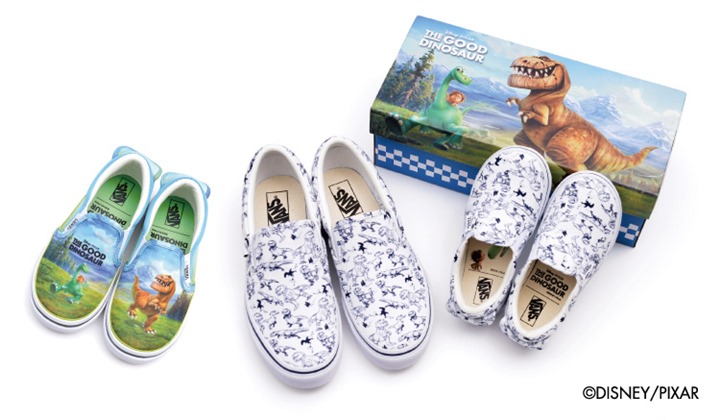 2/26発売！VANS × アーロと少年 ザ・グッド・ダイナソー スリッポンが先行予約！ (バンズ The Good Dinosaur)