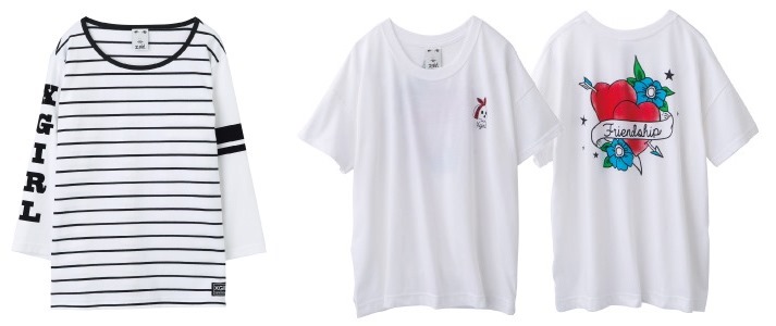 【X-girl 2016 SPRING】「STRIPED PIPING H/S TOP」「TATOO S/S BIG TEE」他が発売！ (エックスガール 2016年 春モデル)