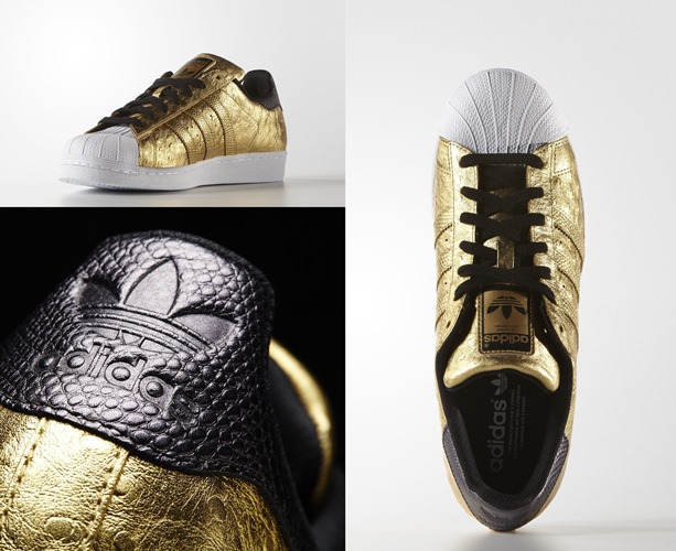 オーストリッチ & メタリックゴールドのアディダス オリジナルス スーパースター (adidas Originals SUPERSTAR "Gold Metallic") [AQ4702]