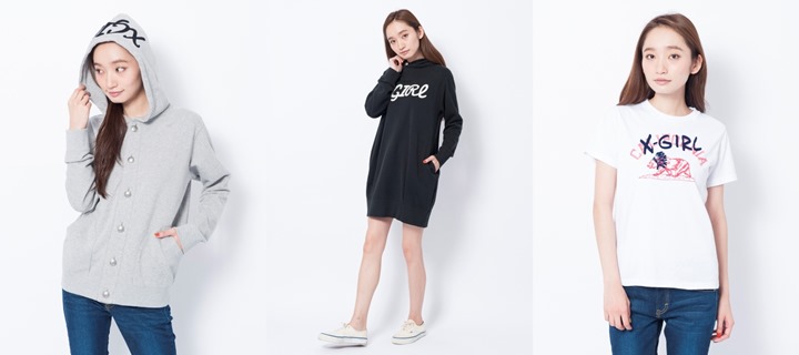 【X-girl 2016 SPRING】「SWEAT JACKET」「CALIFORNIA BEAR S/S TEE」「SWEAT BALLOON DRESS」が2/19から発売！ (エックスガール 2016年 春モデル)