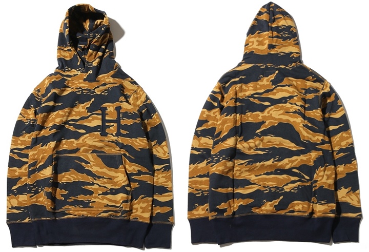 タイガーストライプのHUF 「GOLDEN TIGER STRIPE CAMO PULLOVER HOOD」が発売！ (ハフ)