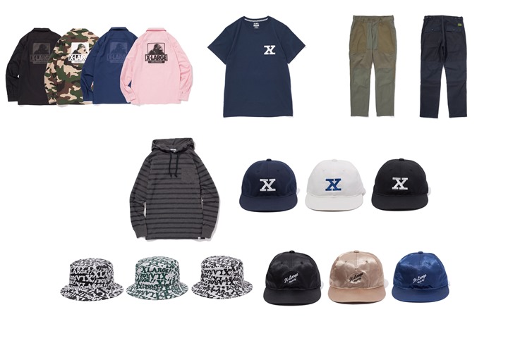 X-largeからブランド定番OGゴリラが背中面にプリント「L/S OG WORK SHIRT」クリアーラバープリント加工し「L/S STRIPE HOODED TEE」等が3/4に発売！ (エクストララージ)