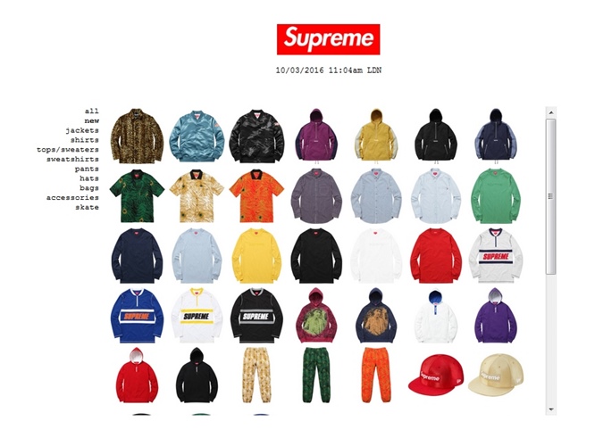 3/12発売！シュプリーム (SUPREME) 2016 S/S レギュラーアイテム一覧！