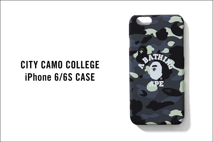 A BATHING APEから暗闇で光る蓄光プリントを使用したCITY CAMOのiPhone6/6S用ケースが3/19発売！(エイプ)