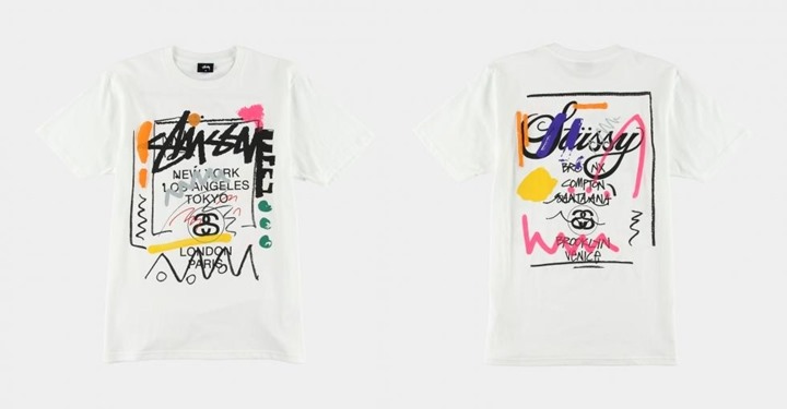 落書きされたSTUSSY WORLD TOUR TEEが発売！ (ステューシー ワールドツアー)