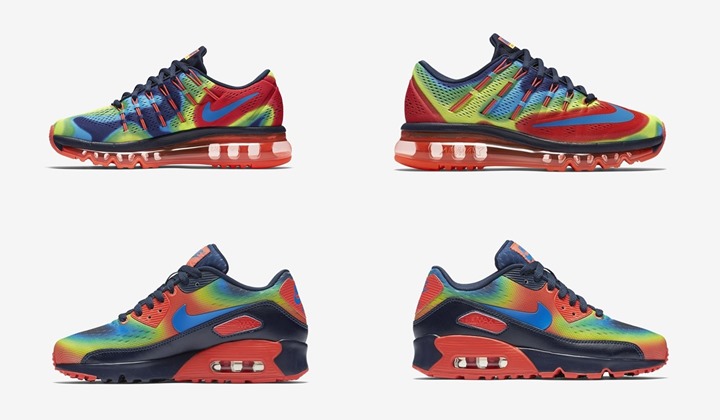 海外3/26発売！ナイキ ウィメンズ エア マックス "ヒート マップ" パック (NIKE WMNS AIR MAX 90/2016 QS "Heat Map" Pack) [847655-400][847656-400]