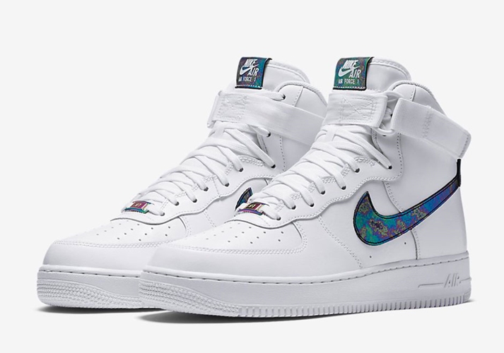 海外4月発売予定！ナイキ エア フォース 1 07 エレベート "ホワイト/イリディセント" (NIKE AIR FORCE 1 07 LV8 "White/Iridescent") [806403-100]