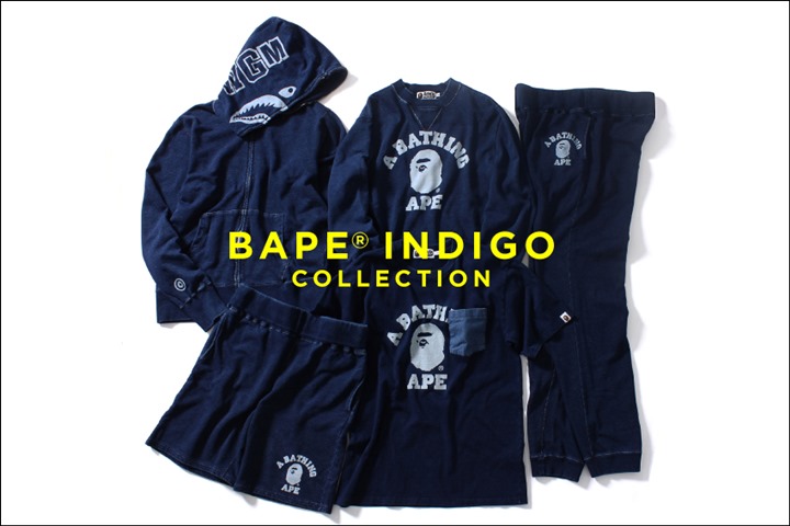 A BATHING APE INDIGO COLLECTION 最新作が3/26から発売！＊一部除く (エイプ)