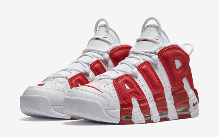 【オフィシャルイメージ】ナイキ エア モア アップテンポ ホワイト/バーシティ レッド (NIKE AIR MORE UPTEMPO White/Varsity Red) [414962-100]