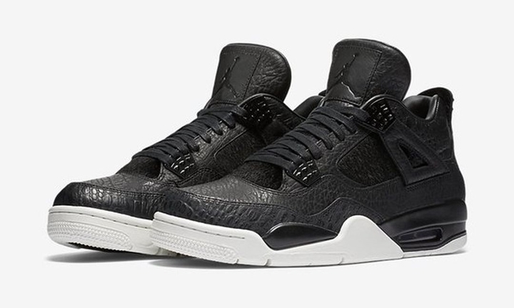 【オフィシャルイメージ】ナイキ エア ジョーダン 4 レトロ プレミアム “ピナクル ブラック/セイル” (NIKE AIR JORDAN 4 RETRO PREMIUM “Pinnacle Black/Sail”) [819139-010]