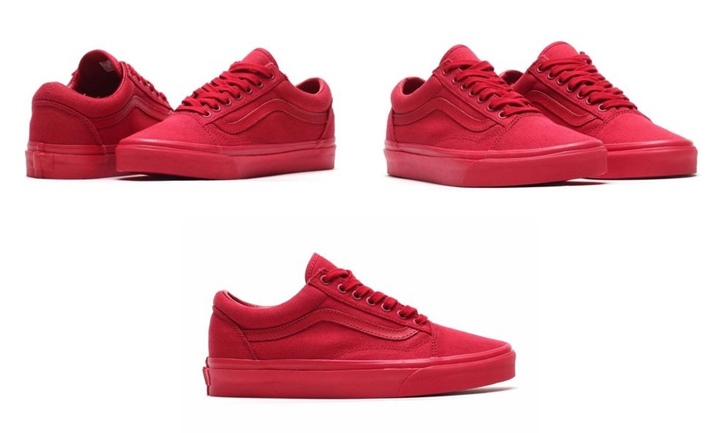 オールレッドのVANS OLD SKOOLが海外展開！ (バンス オールドスクール Triple Red)