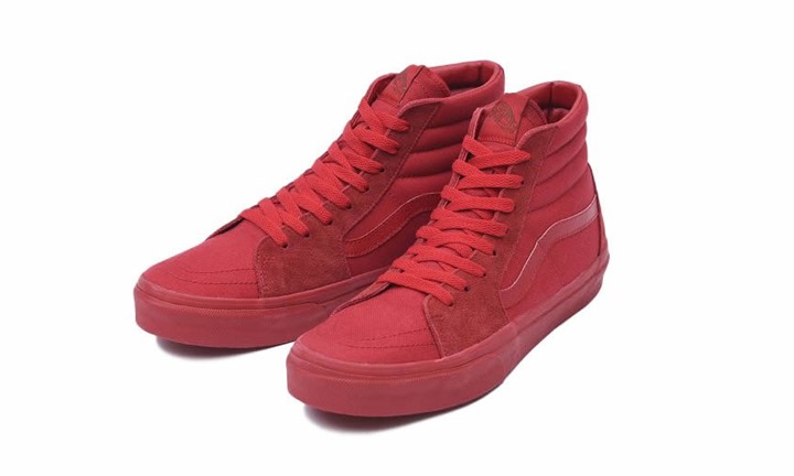 オールレッドのVANS SK8-HI REISSUE “VOLCANO PACK” (バンズ スケート ハイ リイシュー “ヴォルケーノ パック”)