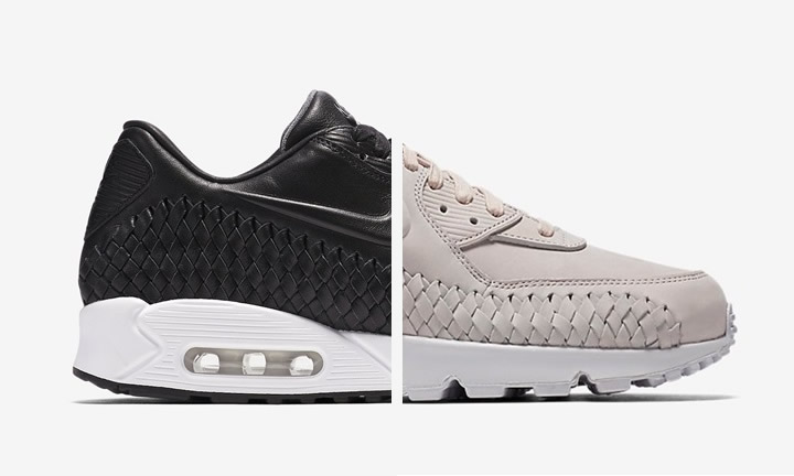 4/30発売！ナイキ エア マックス 90 ウーブン "ブラック/ファントム" (NIKE AIR MAX 90 WOVEN "NIKE AIR MAX 90 WOVEN "Black/Phantom") [833129-001,002]