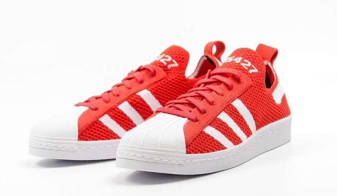 海外展開！adidas Originals SUPERSTAR 80s PRIMEKNIT “Red/White” (アディダス オリジナルス スパースター 80s プライムニット "レッド/ホワイト") [S75427]