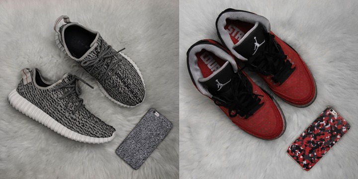 ナイキのセメント/アディダス イージーブーストのパターンを使用したiPhoneケースが海外展開！ (NIKE adidas Originals YEEZY BOOST)