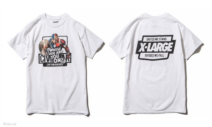 X-large × シビル・ウォー/キャプテン・アメリカのコラボTEEが5/20発売！ (エクストララージ CIVIL WAR Capitan America)