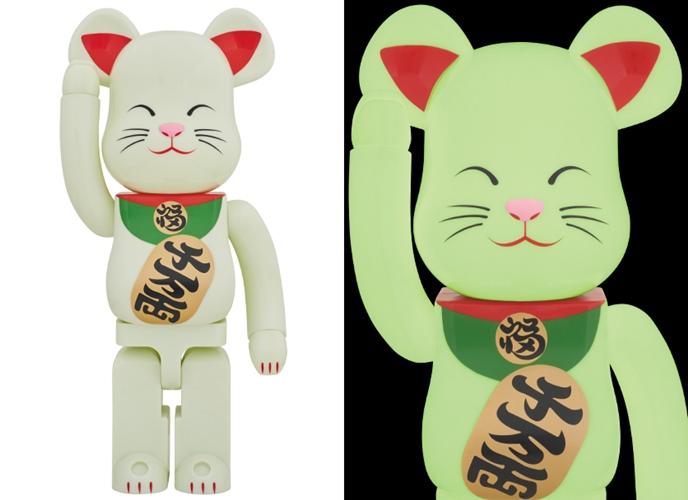 ソラマチ限定！光る70cmの招き猫 1000% BE@RBRICKが5/21から店舗限定で発売！ (ベアブリック)