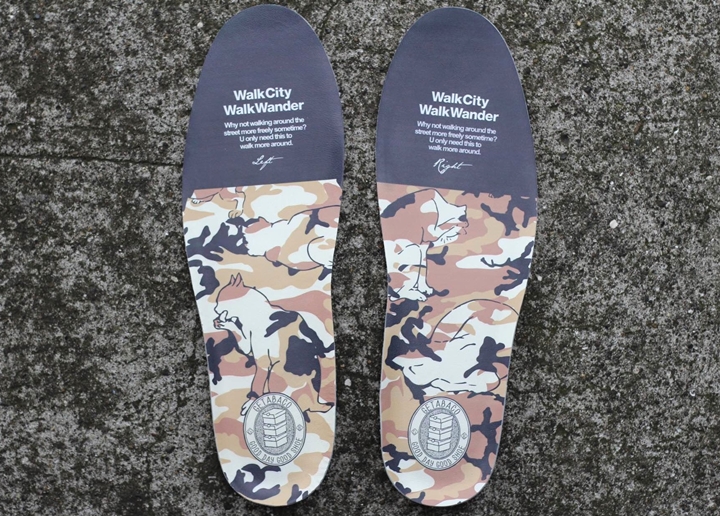 カモフラに身を隠した猫がインソール柄になった「GETABACO CUSHION INSOLE "Camouflage Cat"」が5/28発売！ (ゲタバコ クッション インソール)