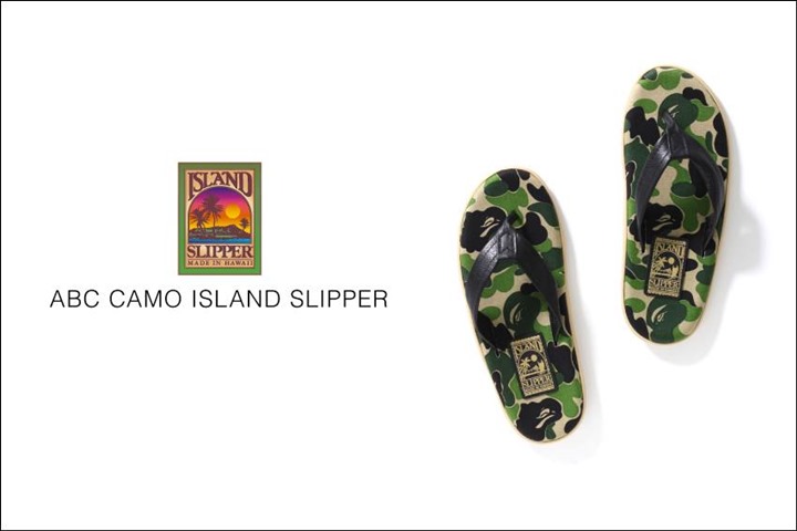 A BATHING APE × ISLAND SLIPPER コラボ！ABCカモで仕上げた「ABC ISLAND SLIPPER」が5/28から発売！(エイプ)