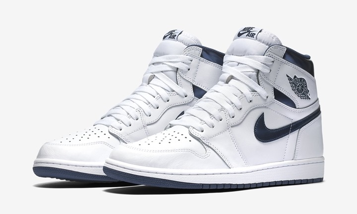 【オフィシャルイメージ】6/4発売予定！ナイキ エア ジョーダン 1 レトロ OG ホワイト/メタリックネイビー (NIKE AIR JORDAN 1 RETRO OG White/Metallic Navy) [555088-106]