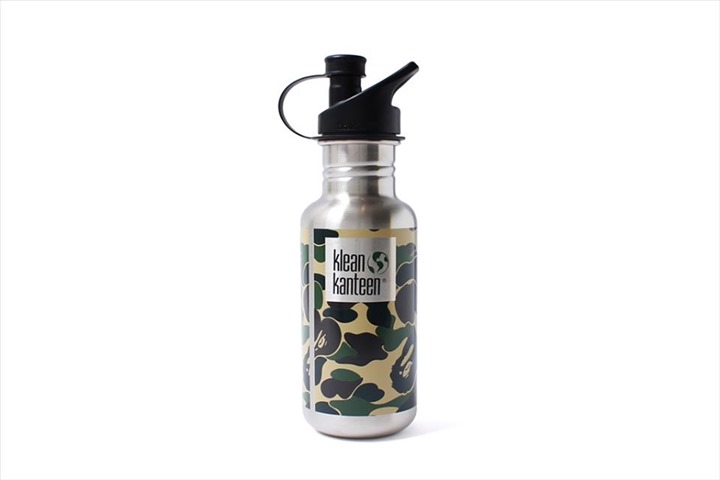 A BATHING APEからABC CAMOをプリントしスポーツキャップを装着したスペシャルバージョンのステンレスボトル「ABC KLEAN KANTEEN」が5/28から発売！(エイプ)