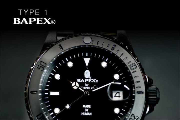 A BATHING APEから腕時計シリーズの「BAPEX」最新作！「TYPE 1 BAPEX」3カラーが6/4から発売！(エイプ