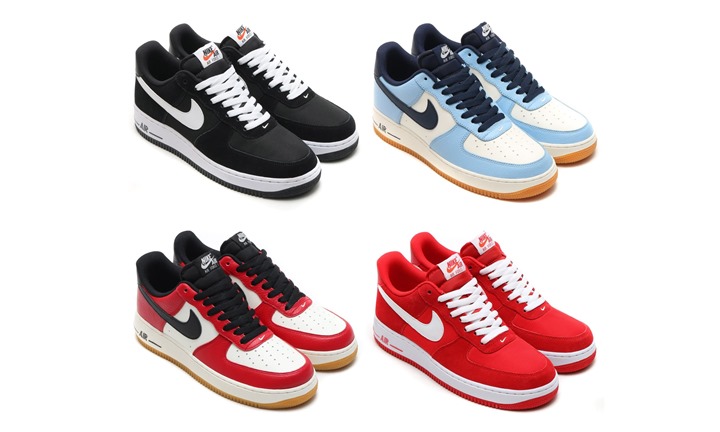 2016年 秋モデル！ナイキ エア フォース 1 07 4カラーが6月中旬発売！ (NIKE AIR FORCE 1 07) [820266-012,400,600,601]