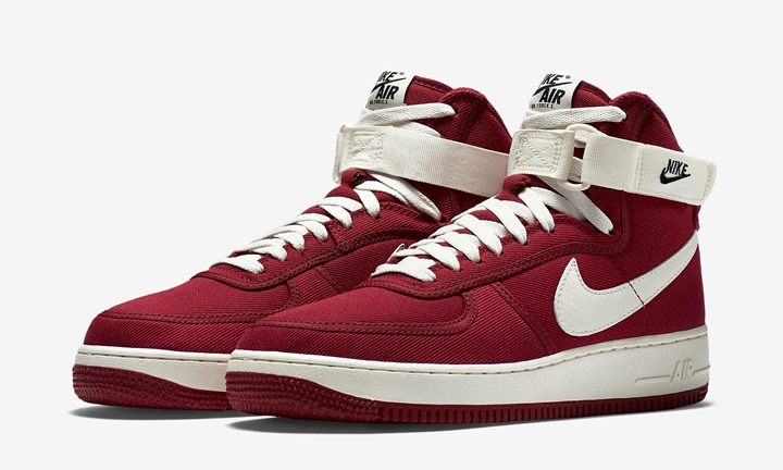 【オフィシャルイメージ】6/4発売！ナイキ エア フォース 1 ハイ レトロ キャンバス “ジムレッド” (NIKE AIR FORCE 1 HIGH RETRO CANVAS “Gym Red”) [832747-600]