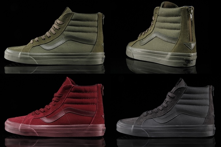 ヒールにジッパーが組み込まれたVANS SK8-HI REISSUE Zip Mono 3カラーが海外展開！ (バンズ スケート ハイ)