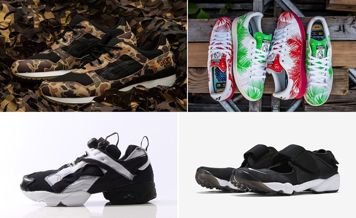 【まとめ】6/25発売の厳選スニーカー！(ATMOS x ASICS Tiger GEL-LYTE III “Duck Camo”)(NIKE AIR RIFT ANNIVERSARY QS)(adidas Originals × Pharrell Williams x BBC “Palm Tree Pack”)(REEBOK INSTA PUMP FURY OB “OVER Branded” Pack)他