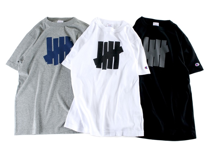 【再販 7月初旬発売】UNDEFEATED × CHAMPION 5Strike S/SL TEE！ (アンディフィーテッド チャンピオン)