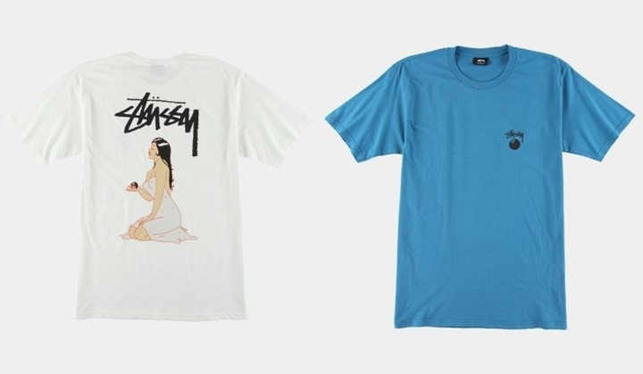 STUSSYから掌にエイトボールを載せた清らかな少女のイラストをバックプリントに入った”ロリータ” TEEが発売中！ (ステューシー)