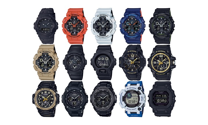 ジーショック (G-SHOCK)、2016年7月度の15種類が発売！今月はミリタリーファッションをテーマにしたNewモデルがラインナップ！