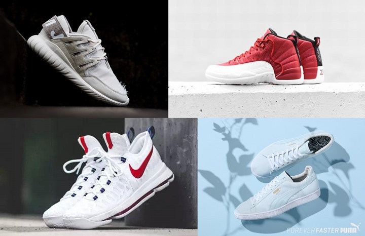 【まとめ】7/2発売の厳選スニーカー！(NIKE AIR JORDAN 12 “Gym Red/White”)(SLAM JAM adidas Originals consortium TUBULAR NOVA)(NIKE “USA” KD9/KOBE XI ELITE LOW/KYRIE 2 EP)他