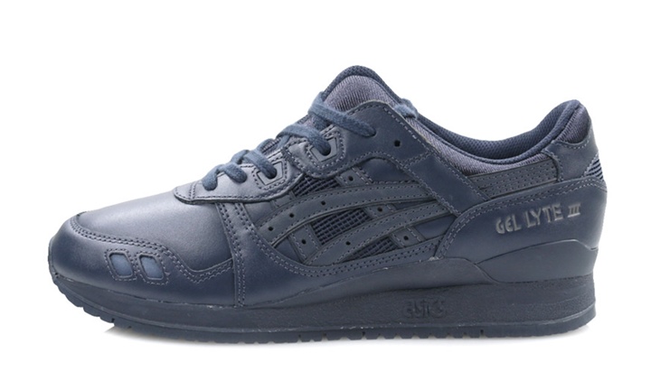 トリプルネイビー レザーのアシックス タイガー ゲルライト 3 (ASICS Tiger GEL-LYTE III “India Ink”) [HL6A2-5050]