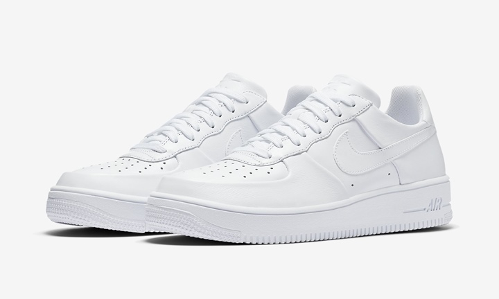 海外展開！ナイキ エア フォース 1 ウルトラフォース レザー “トリプルホワイト” (NIKE AIR FORCE 1 ULTRAFORCE LEATHER “Triple White”) [845052-100]