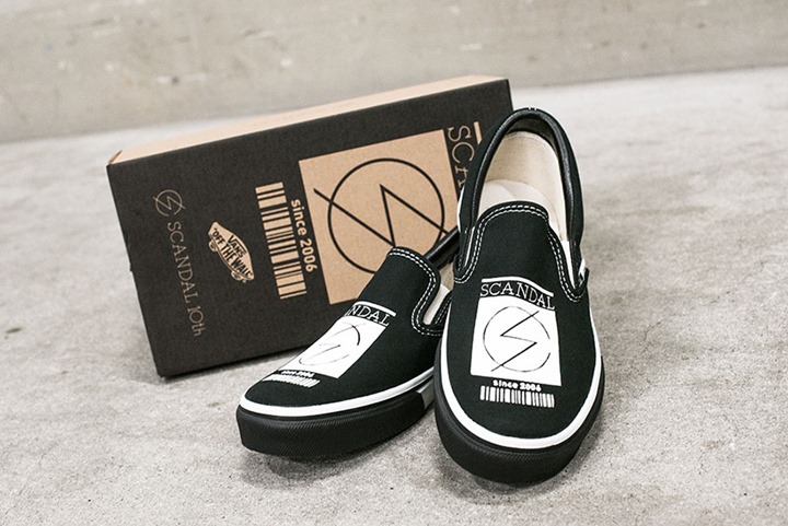 SCANDAL 結成10周年のメモリアルイヤーにVANS SLIP-ONが8/6に発売！ (スキャンダル バンズ スリッポン)