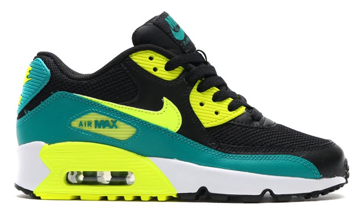 2016年 秋モデル！ナイキ ウィメンズ エア マックス 90 メッシュ “ブラック/ボルト” (NIKE WMNS AIR MAX 90 MESH “Black/Volt” 2016 FALL) [833418-004]