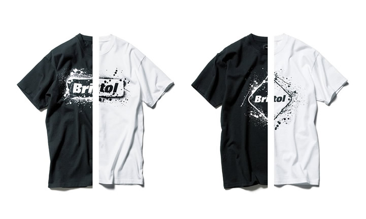 F.C.Real Bristolからステンシルにスプレーをした様なロゴTEE 2型が7/9発売！(F.C. レアル ブリストル F.C.R.B)