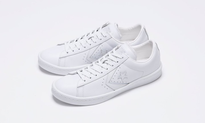 White atelier BY CONVERSE限定！PRO-LEATHER OX “ALL WHITE”が7/16から先行発売！ (ホワイト アトリエ バイ コンバース プロレザー “オールホワイト”)