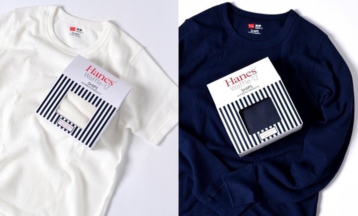 8月中旬発売！Hanes × SHIPS AUTHENTIC PRODUCTS ワッフル スリーブ TEE (ヘインズ シップス)