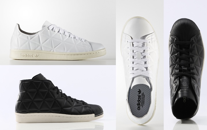 8/5発売！3Dの幾何柄を全体にあしらっているadidas Originals WMNS STAN SMITH POLYGONE/PROMODEL 80s POLYGON (アディダス オリジナルス スタンスミス/プロモデル "ポリゴン") [S76541][S80562]