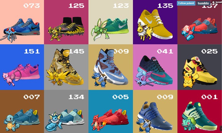 ポケモンをNIKE iDでスニーカー カスタマイズしたらこうなった！まとめサイトが登場！ (Pokemon ナイキ)